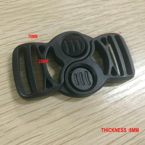 Double secure rotate webbing buckle ,rotating buckle plastic double adjust ,swing buckle