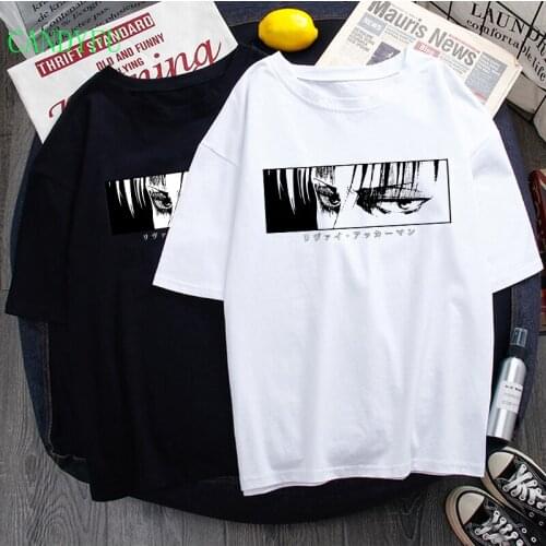 Japanese Anime Graphic Kawaii Titans Attack Harajuku Tshirt Vintage Anime T-shirt Women T Shirt Tops Graphic E Girl Tees