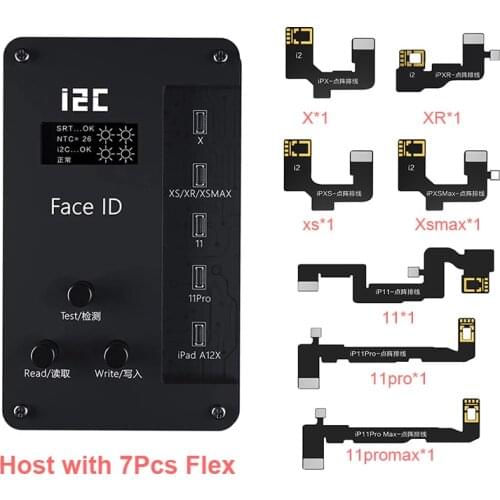 I2C IFace V8 Dot Matrix Projection Repair Detector Host Flex Cable For Iphone 11 11 Pro XR XS X MAX Face ID Tester Repair Tools