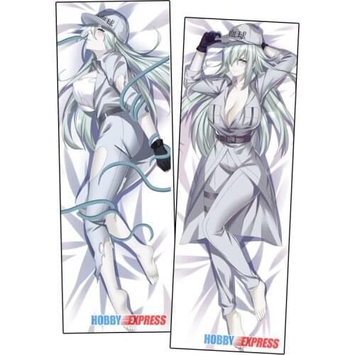 Hobby Express Anime Dakimakura Japanese Otaku Waifu Hugging Body Pillow Cover White Blood Cells at Work 21211