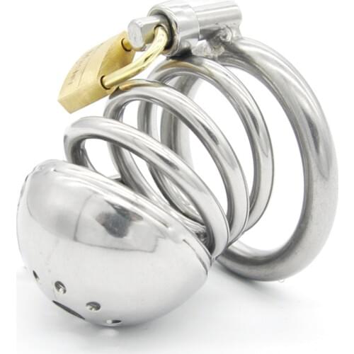 Stainless Steel Cock Cage,Penis Rings,Penis Sleeve,Male Chastity Device with Padlock,Chastity Belt,BDSM Adult Sex Toys For Men