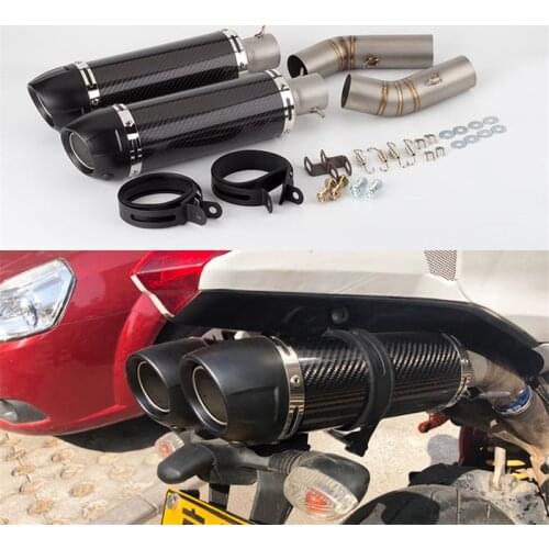 Motorcycle modified exhaust pipe muffler 848 evo 1198 1098 848 middle section connecting pipe set