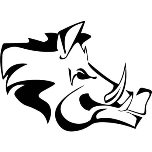 Dawasaru Ferocious Wild Boar Car Sticker Personalized Waterproof Decal Laptop Truck Motorcycle Auto Accessories PVC,15cm*11cm