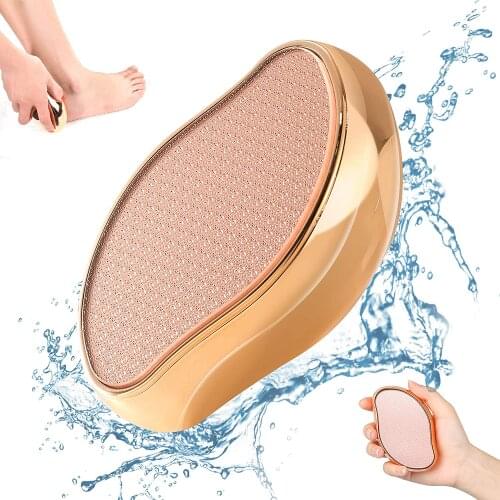 Nano Glass Foot Grinding Stone Remove Dead Skin Calluses Remover Feet Hands Sanding Stone Portable Home Pedicure Foot Care Tool