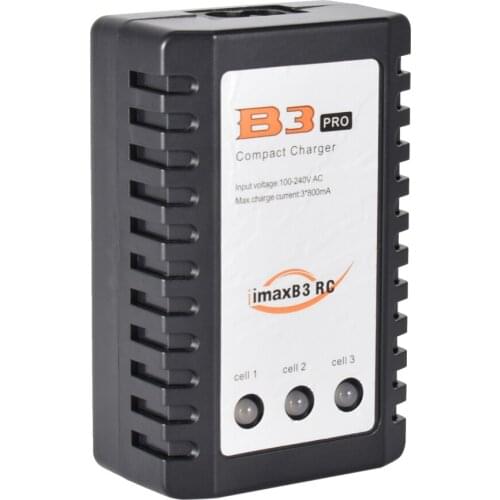 New IMAX B3 Pro RC Compact Charger AC 2S 3S Lipo Battery Adapter 7.4V 11.1V Fast Balance Charger + US Power Supply