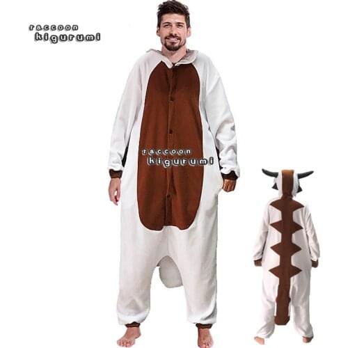 Unisex Animal Cow Fleece Woman Onesies Boy Girl Unicorn Winter Halloween Cartoon Cosplay Pajama Raccoon Kigurumi