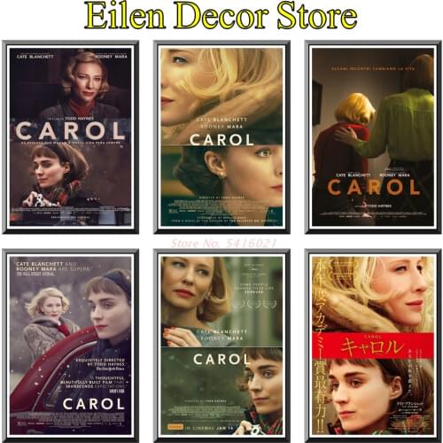 Carol Movie Poster Painting Kraft Paper Print Vintage Poster Wall Posters Posters & Prints Decoration Art Printing 42X30cm