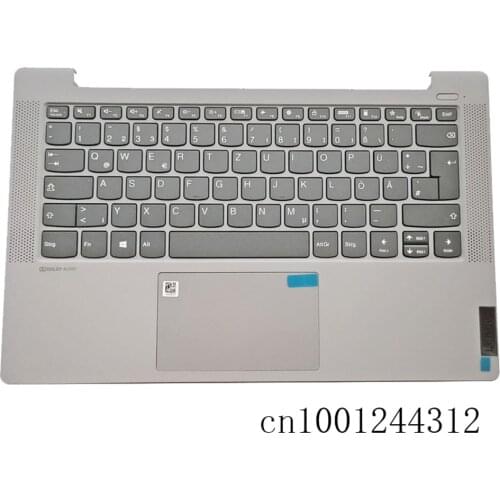 New 5CB0Y88615 For Lenovo ideapad 5-14ARE05 5-14IIL05 Palmrest Upper Case Keyboard Bezel Touchpad no-Backlit power button