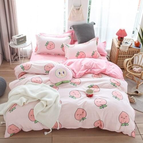 Nordic Bedding Set Leaf Printed Bed Linen Sheet Plaid Duvet Cover 240x220 Single Double Queen King Quilt Covers Sets Bedclothes