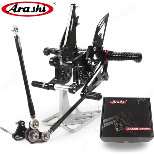 ARASHI CBR600RR 2007-2008 Rider Footrest For HONDA CBR 600 CBR600 RR 2007 2008 07 08 Adjustable Rearsets Foot Pegs Rear Rest