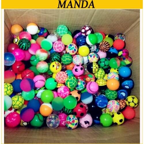 45mm Rubber Bouncing Ball Mixed Bouncy Skip Ball Outdoor Ball 10pcs/ Lot