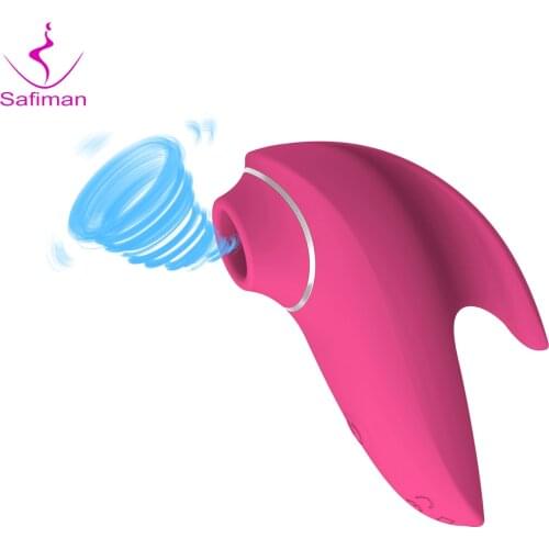 Safiman Clit Sucker Vibrator Tongue Vibrating Nipple Sucking Blowjob Clitoris Stimulator Etotic Sex Toys for Women Masturbator