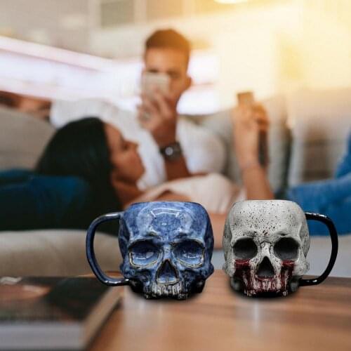 Home Decor Collection Halloween Gift Skull Cup Coffee Mug Gothic High Quality Beer Tea Water Cup Bar Drinkware Mug Supplies