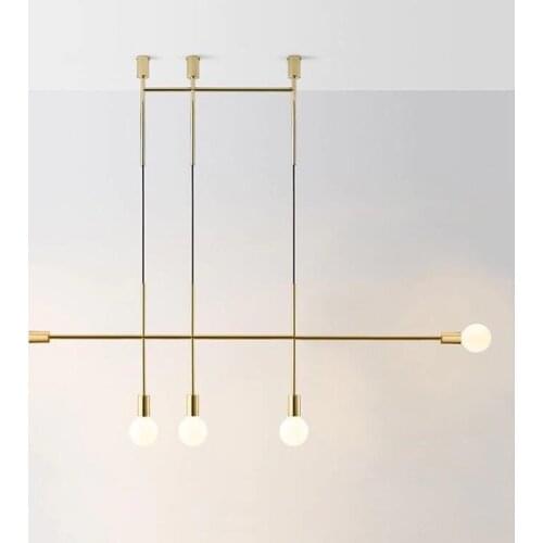 North Golden Restaurant Led Chandelier Creative Living Room Lunch Clothes Shop Caffee Light Shop Free Delivery