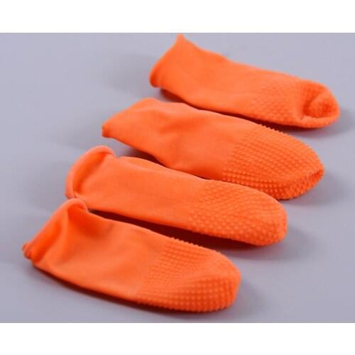 12Pcs Safety Latex Heat Insulation Finger Protector Cots/Shields Antislip Antistatic Finger Tip for Keratin Hair Extensions