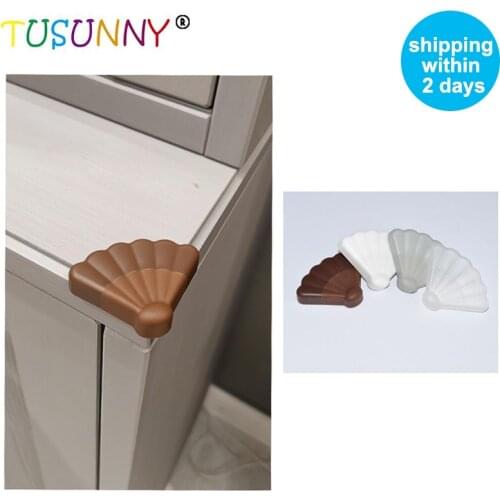 TUSUNNY 8Pcs adhesive install plastic baby safety corner protector baby proof furniture foam table protection corner protector