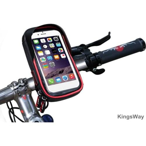 Cycling Bicycle Cell Phone Bag Bike Touchscreen Mini Bag Tube Handlebar Mobile Case Bag 6 Inch Waterproof Phone Holder New