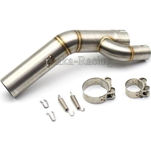 Motorcycle slip-on Exhaust adapter Middle Connect Link Pipe MID tube for 51mm Exhaust Muffler for BMW S1000R S1000RR 2017 2018