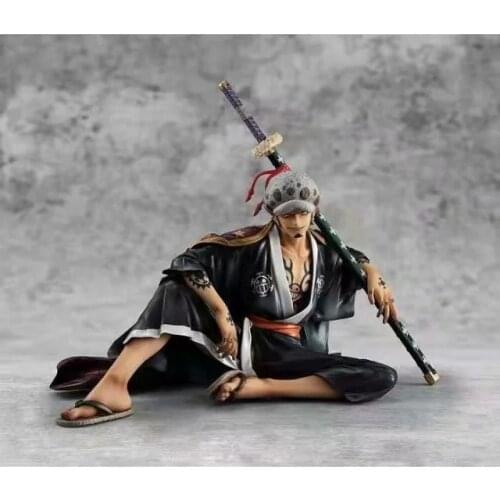 Japan Anime One Piece POP Trafalgar Law Trafalgar D Water Law Kimono PVC Figure Figurine 12cm Toy Model Statue New With Box