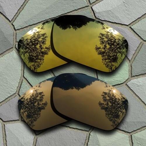 Yellow Golden&Bronze Copper Sunglasses Polarized Replacement Lenses for Oakley Fuel Cell