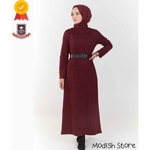 Plaid High Quality New Season Dress For Women 2021 Dubai Abaya Ramadan Eid Mubarak Moroccan European Clothing Maxi Dress Turkey
