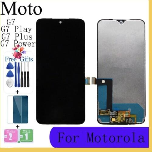 For Motorola Moto G7 Power Display XT1955 LCD G7 Plus Touch Screen Digitizer G7 Play LCD Replacement XT1952 LCD For Moto G7 LCD