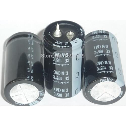 10pcs 390uF 350V NICHICON GN Series 25x45mm High Quality 350V390uF Aluminum Electrolytic Capacitors