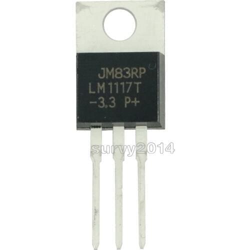 10PCS LM1117T LM1117T-3.3 IC REG LDO 3.3V 0.8A TO220 NEW