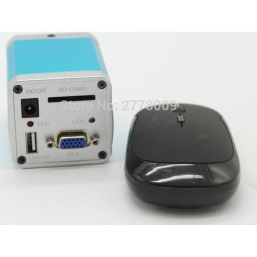 1080P Full HD VGA USB Industrial Digital Microscope Camera Lens SD card photo recording storage