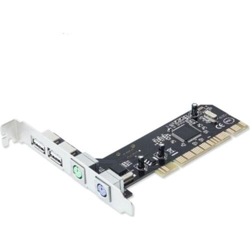 2 Ports Ps2 Ps/2 Pci Card+Low Profile Bracket Pci Ps2 Card For Pc With Usb