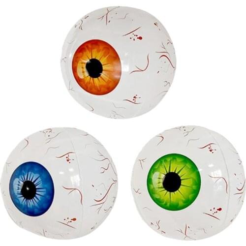 3Pcs 22inch Inflatable Eyeball Balloons Halloween Party Balloons Decoration
