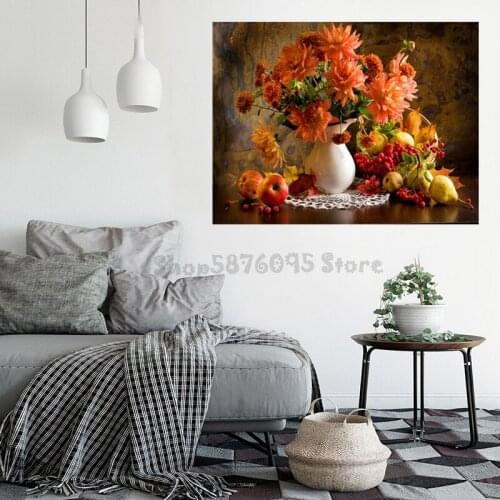 3D picture of rhinestones mosaic full embroidery paint with diamonds painting sale still life fruit mosaic crystal beads TT5594