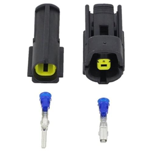 5 sets 1 pin AMP Tyco male female waterproof wire connector 174879-2 auto electrical plug 174877-2