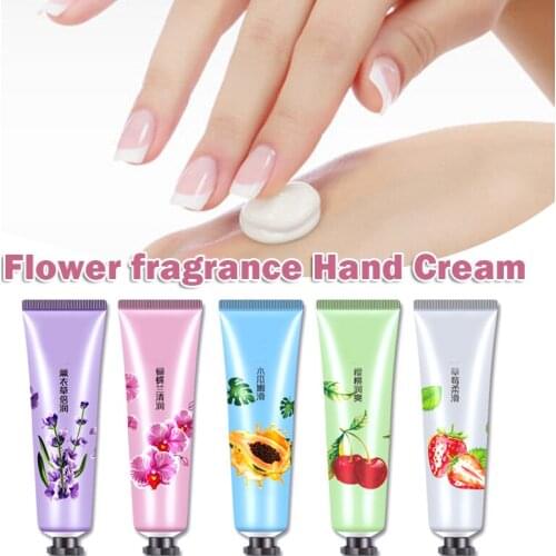 5 Pcs Plant Extract Fragrance Moisturizing Hand Cream Suit Anti drying Anti Wrinkle Nourishing Hand Care Set Hand Creams