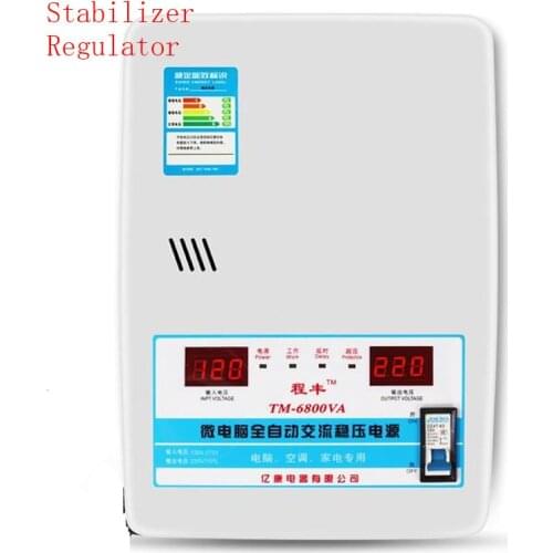 Household Automatic 15000W Voltage Stabilizer AC single phase regulator Power Supply Input 120V-270V Output 220V 15KVA
