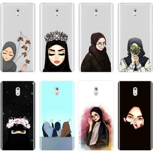 Phone Case For Nokia 8 6 5 3 2 1 Fashion Islamic Arabic Muslim Hijab Gril Eye Silicone Soft Back Cover For Nokia X6 7 Plus Case
