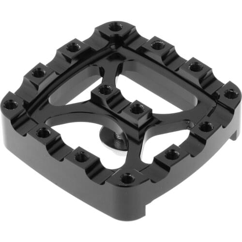 CNC Aluminum Small Brake Pedal Pad Cover for Harley Motorcycle Black