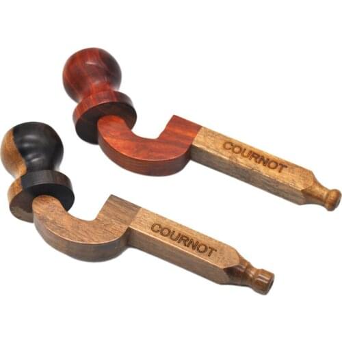 COURNOT Creative Removable Durable Wood Pipe Smoking Gifts for Smokers Color Random