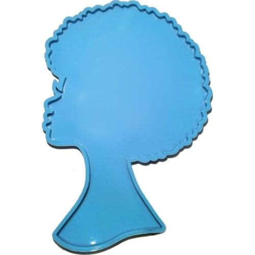 Super Large Female Male Head Type Resin Mold Silicone Coaster Mold Large African Human Tray Resin Casting Mold Crafts
