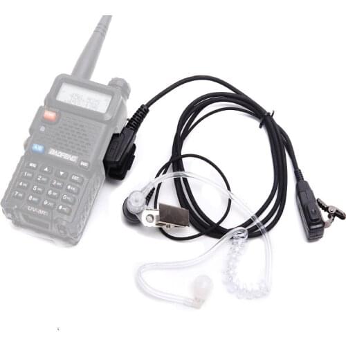 M head 2 pin Acoustic Air Tube Mic Microphone Earphone Earbud Headset Earpiece Headphone For Kenwood Baofeng Walkie Talkie Radio