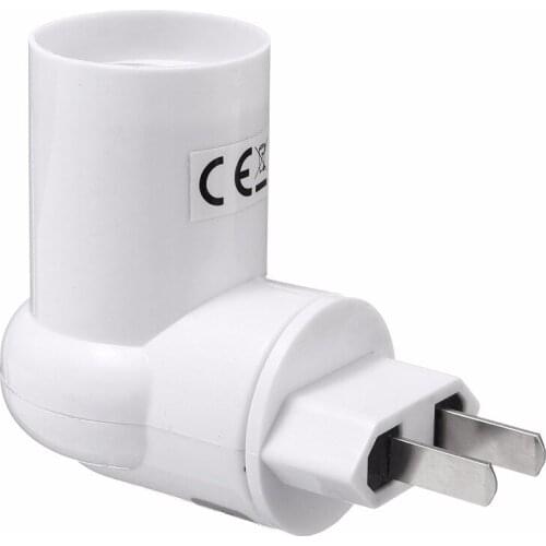 Jiguoor Lamp Base E27 Adapter Converter Socket Lamp Base Holder For LED PIR Motion Sensor Light Lamp Bulb AC110-240V EU/US Plug