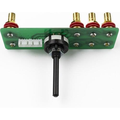 LORLIN-UK pure copper silver plated selector switch dual channel 3-way audio input selector switch circuit board