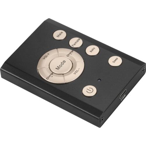 Mini Voice Changer Sound Effects Machine Audio Card Sound Changer Supports Smartphone Tablet Computer for Live Streaming