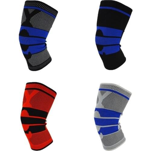 3D Weaving Knee Pads Supports Brace Comfortable Basketball Volleyball Sports Safety Kneepads Protectors Compression Elastic Pads