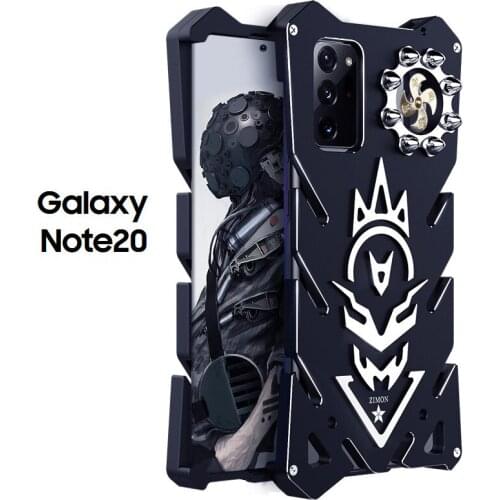 New Zimon Aluminum Armor Thor Case For Samsung Galaxy Note 20 Note20 Ultra Case Cover Flash Iron Man Phone Shell Skin Bag
