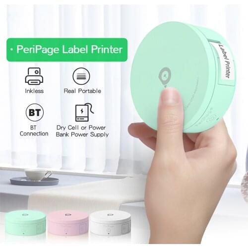 PeriPage L1 Thermal Label Printer Mini Pocket Wireless Bluetooth Little Maker Sticker Inkless Portable Colorful Paper Impresora