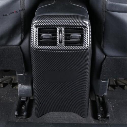 Yimaautotrims Armrest Box Anti Kick Panel Air Conditioning Outlet Vent Cover Trim Fit For Nissan Rogue T32 X-Trail 2014 - 2020