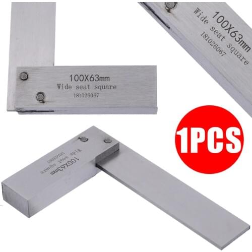 Durable Machinist Square Ruler 90 Degree Right Angle Engineer Precision Ground Steel Hardened Right Angle Ruler