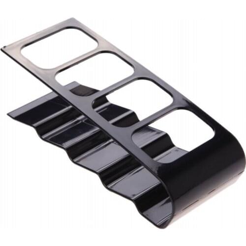 RISE-TV DVD Remote Control Holder Stand Rack Storage Organiser Shelfs (Black)