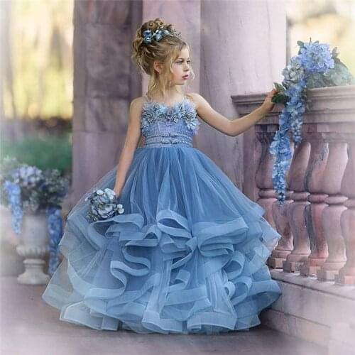 Luxury Flower Girls Dresses for Wedding Top Ball Gowns Pageant Gown Girls Birthday Dresses Custom